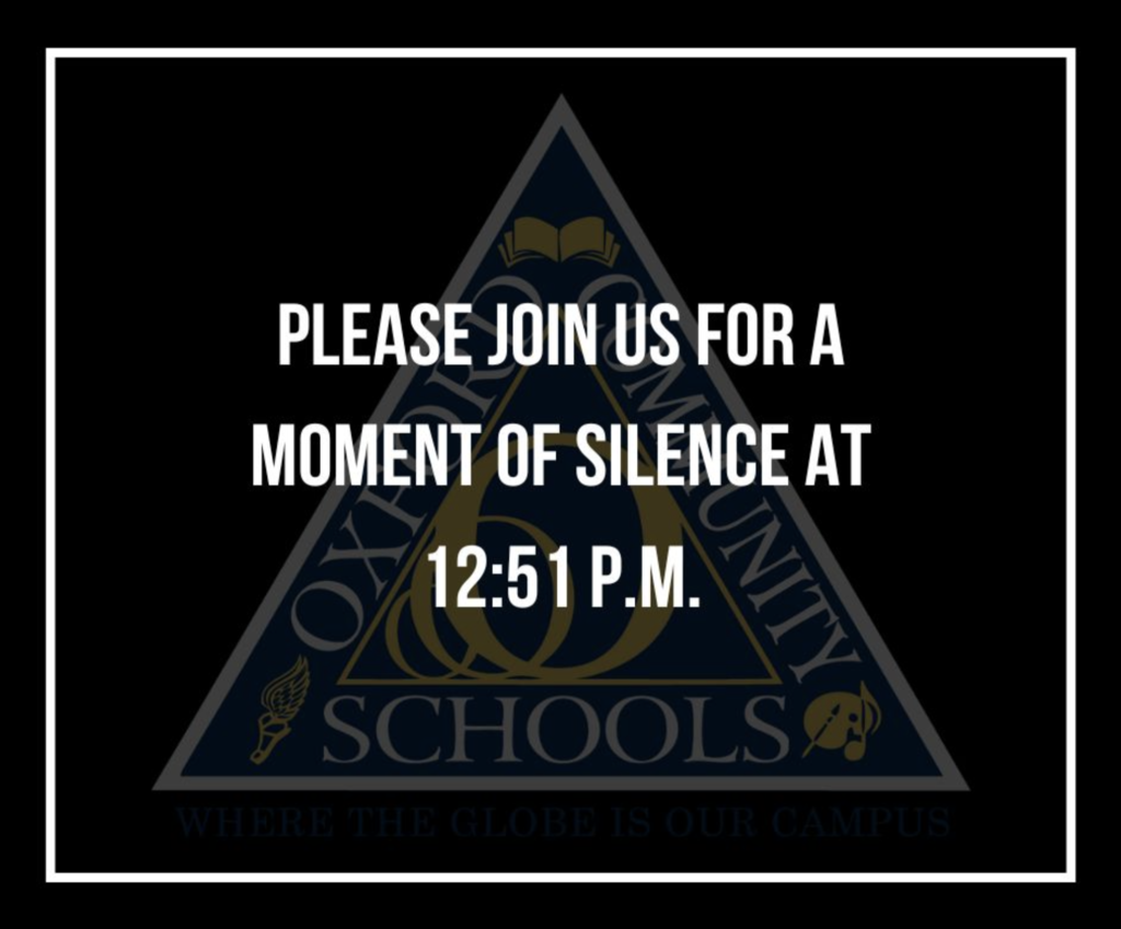 Please Join Us for a Moment of Silence at 12:51 P.M.