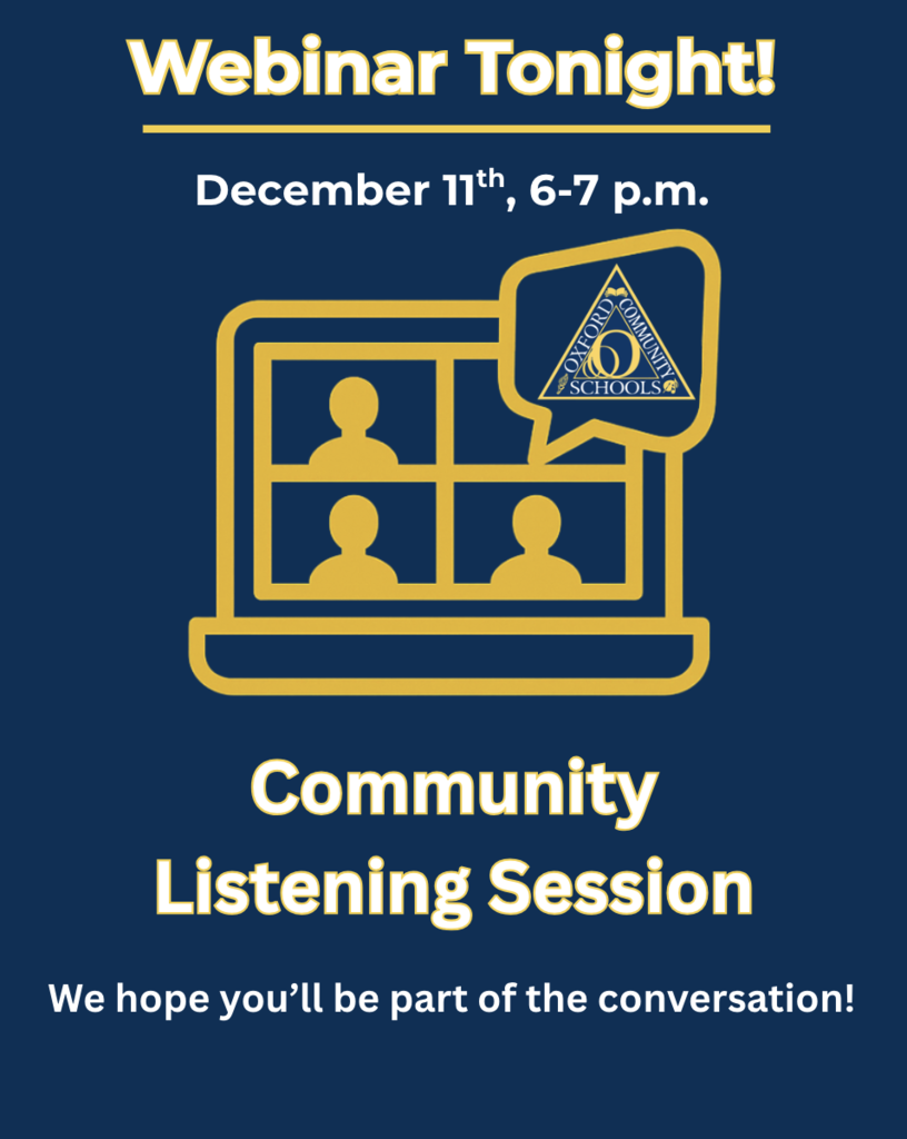 Webinar- Community Listening Session 6-7 p.m.