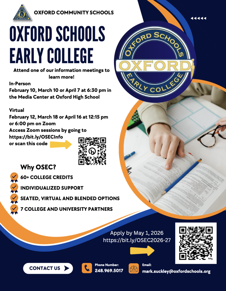 Oxford Schools Early College Informational Meeting