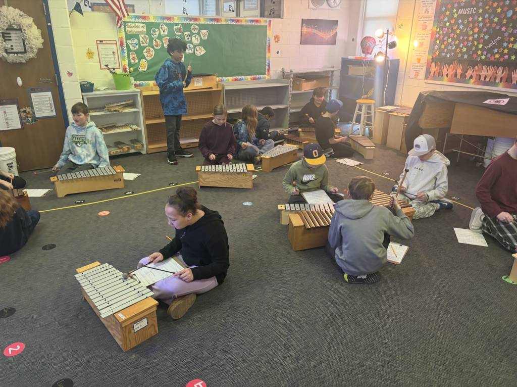 Lakeville Students in Music Class