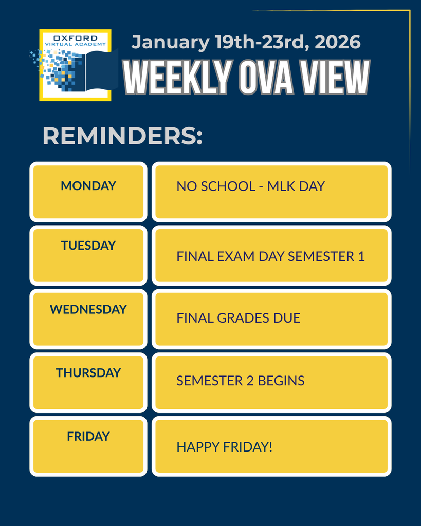 Weekly OVA Schedule