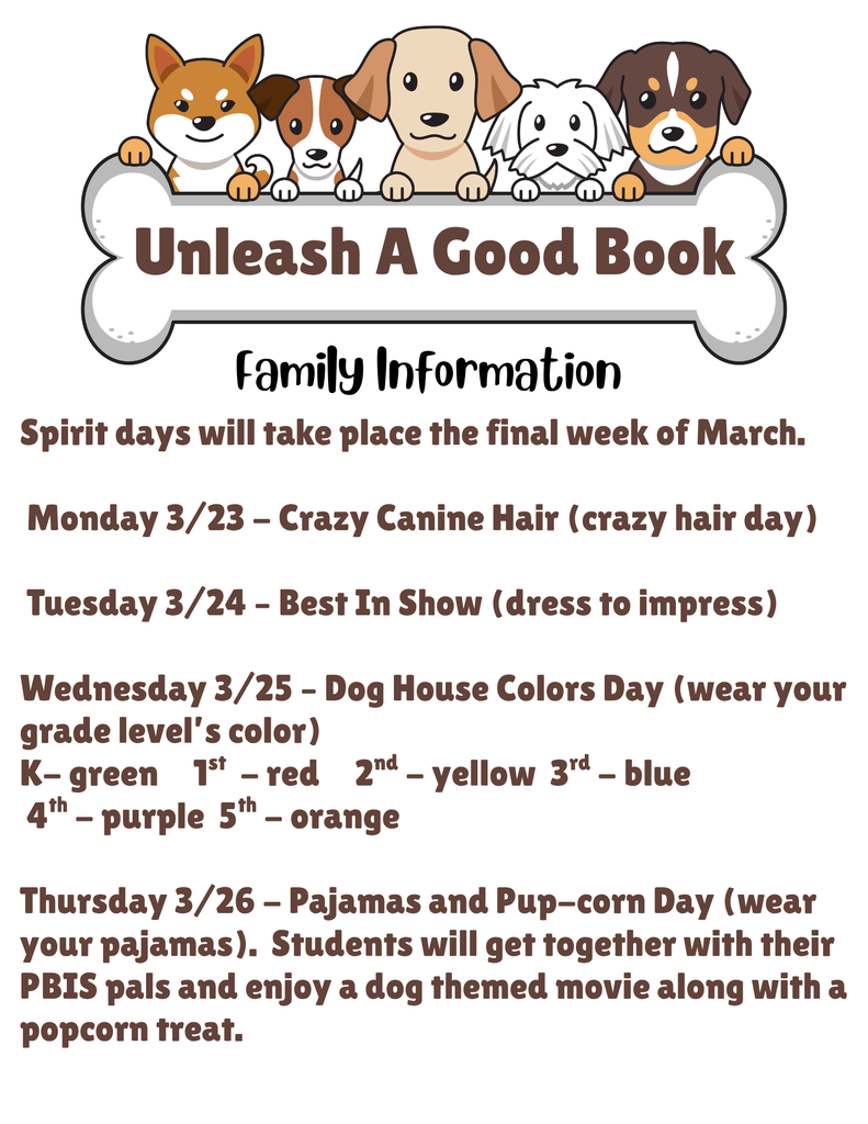 March is Reading Month Spirit Days 2026