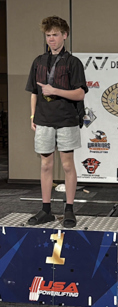 Ryan Alexander on podium