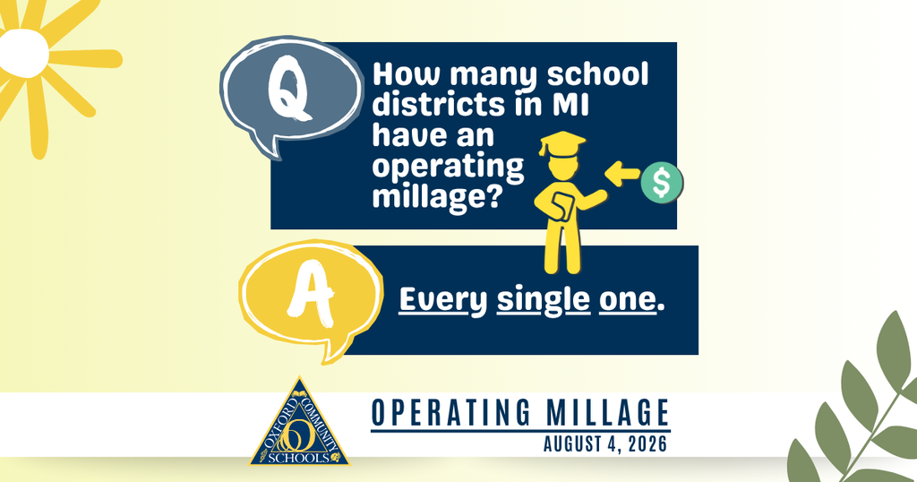 How many school districts in MI have an operating millage? Every single one.