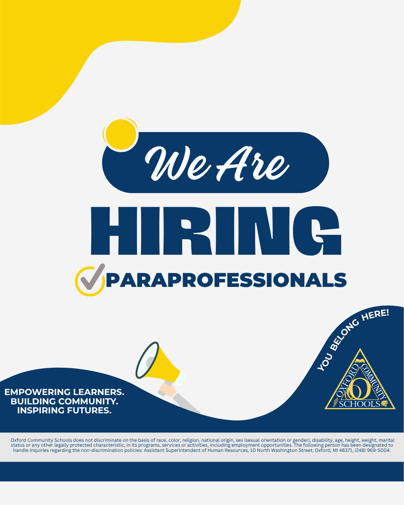 We Are Hiring Paraprofessionals