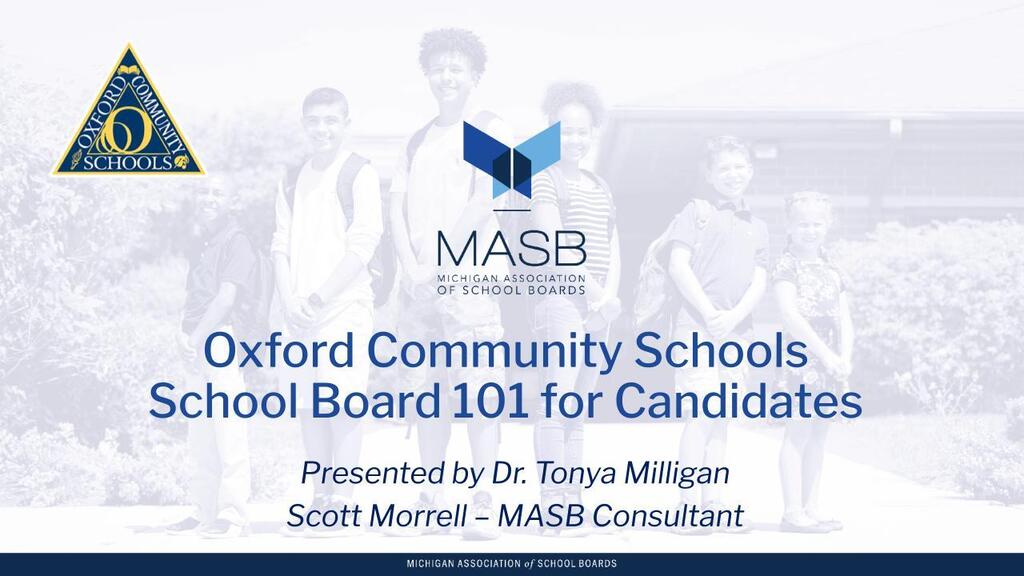 MASB - OCS School Board 101 for Candidates