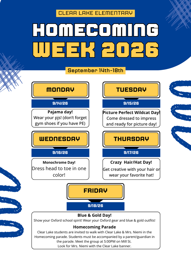 Homecoming Spirit Week 2026