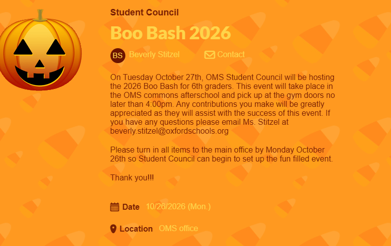 BOO BASH 2026 FLYER