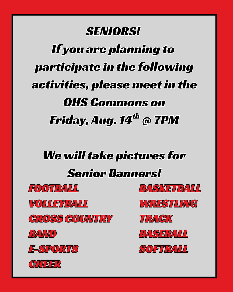 Senior Banner Activities