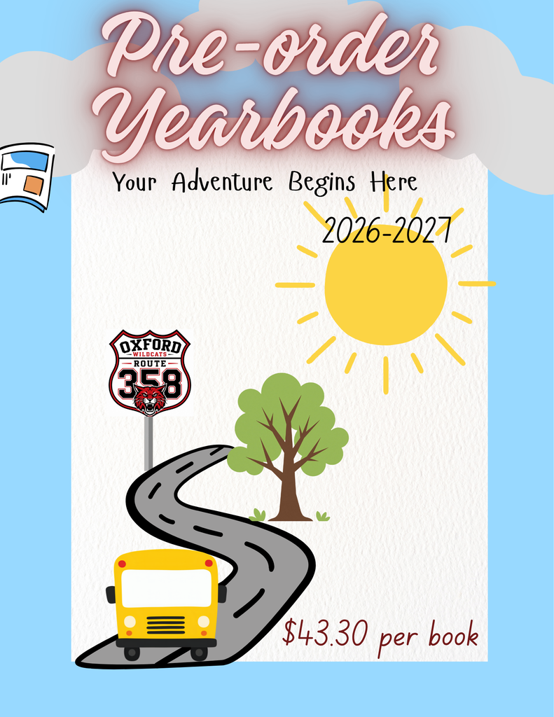 Yearbooks pre-order flyer 