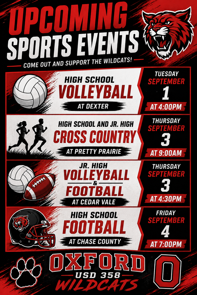 OHS Events Week of 8/31/26