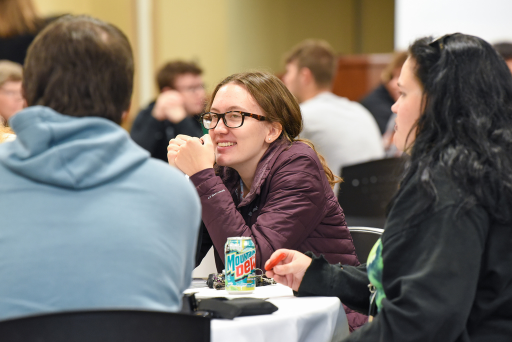 OHS students at Science Day at University of the Ozarks.