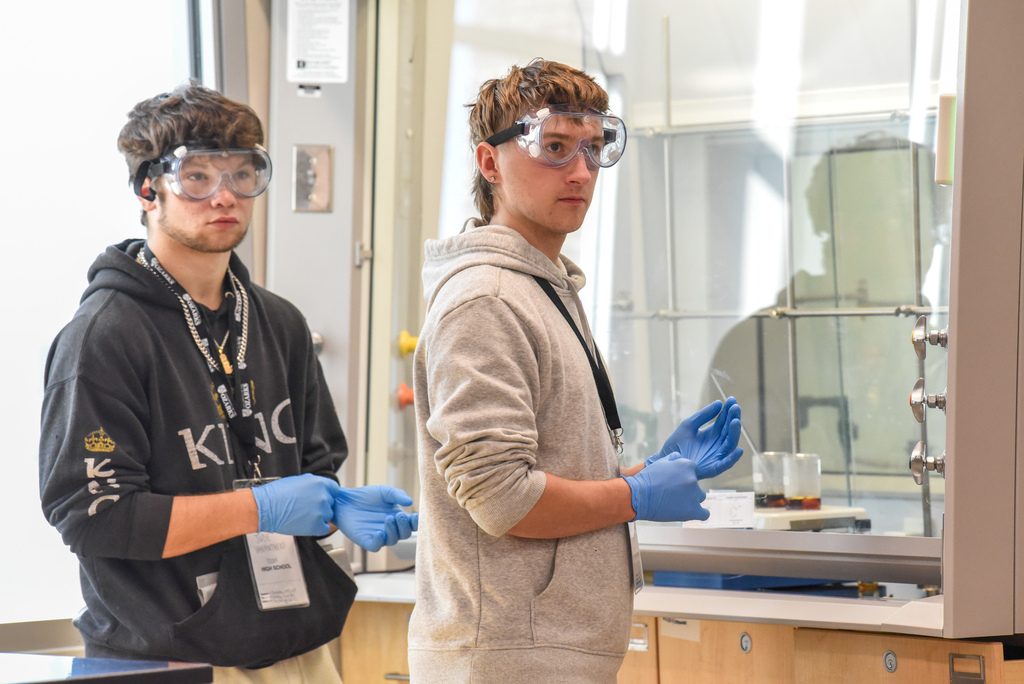 OHS students at Science Day at University of the Ozarks.
