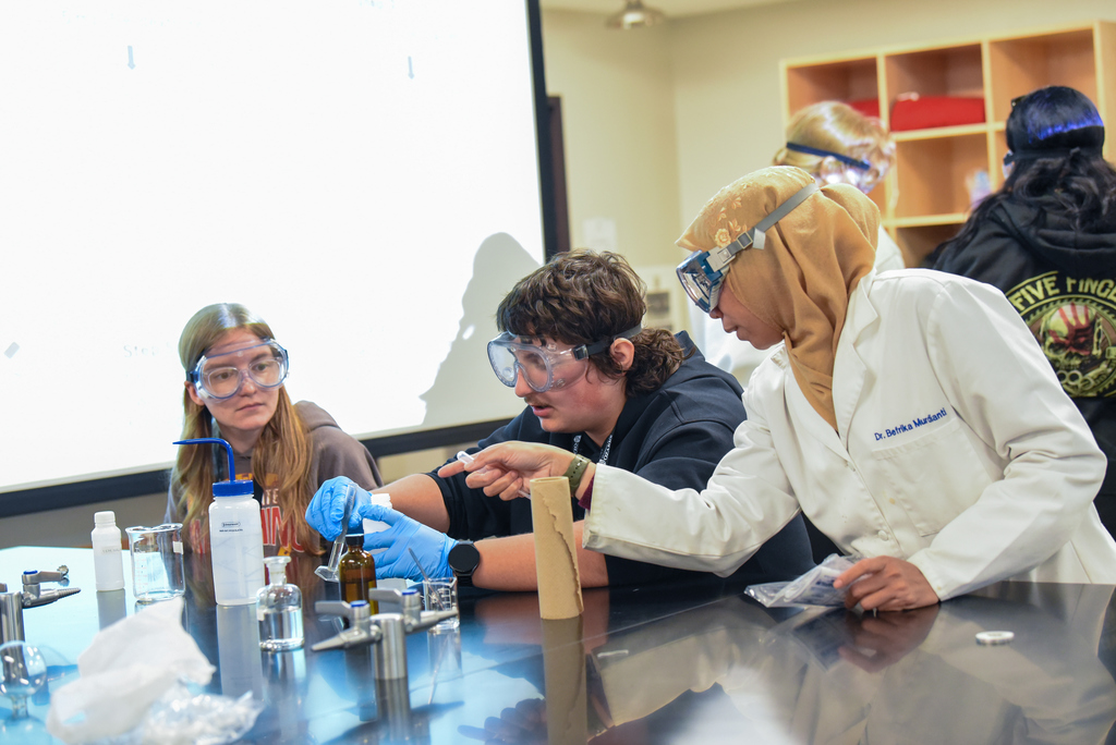 OHS students at Science Day at University of the Ozarks.