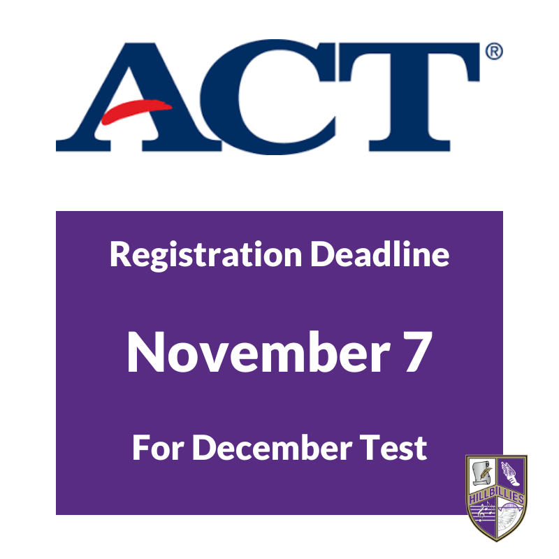 ACT Registration Deadline November 7 for December Test