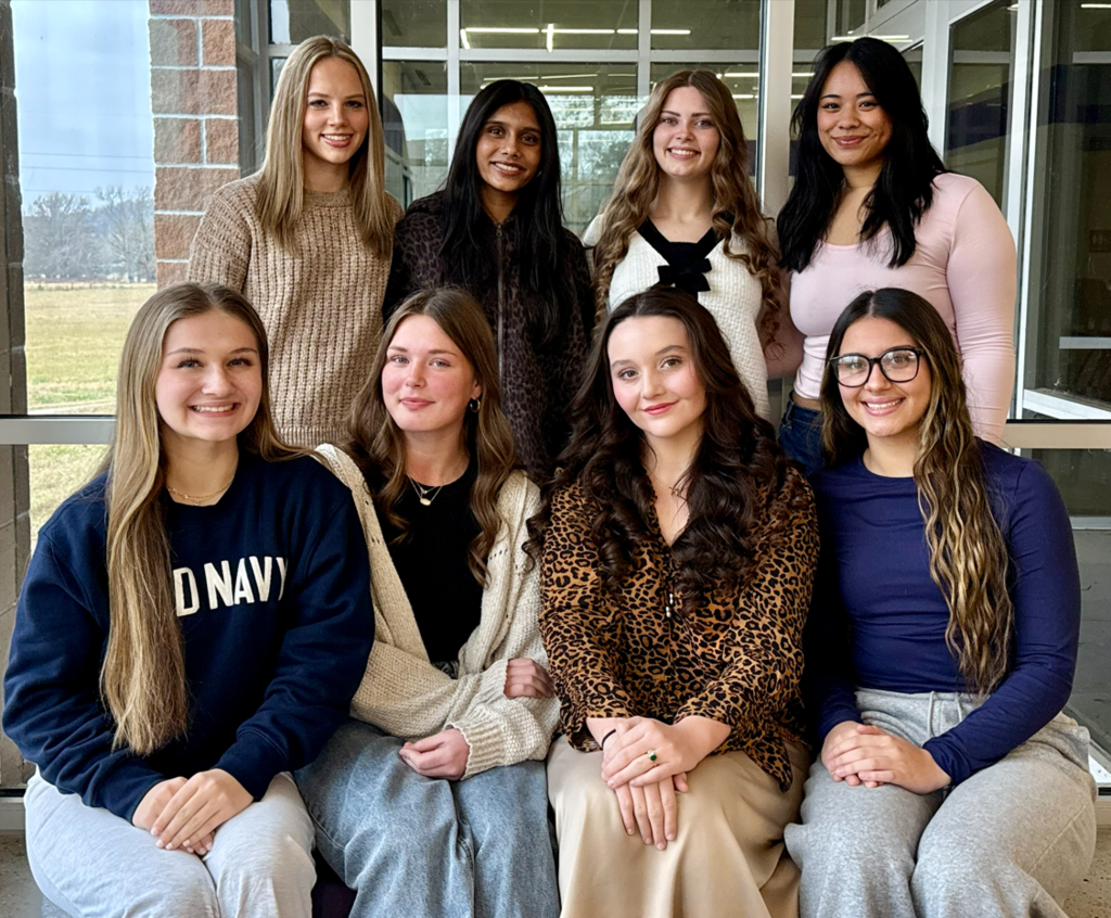 Ozark High School Basketball Homecoming will be January 9th. The pep rally will be at 12:05 in the Hillbilly Activity Center and the ceremony and crowning will be at 6:00pm. Ozark High School Basketball Homecoming Royalty: Front row (left to right) Starlie-Belle Hopkins and Ashlyn Powers, sophomore maids; Cassandra Cook and Sara Abulawi, junior maids. Back row: Brooklyn Akers, Isha Patel, Taylor Ball, and Maria Hermios, senior maids.