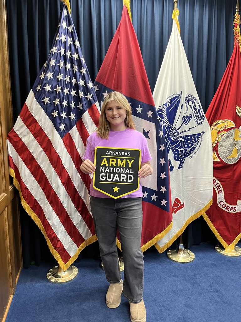 Makiah Jones, OHS Senior, enlisted in the Arkansas Army National Guard.