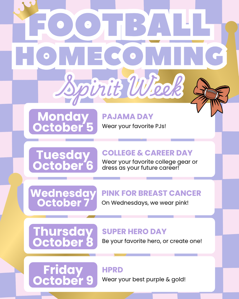 Plan now! Homecoming at OHS is October 9th.