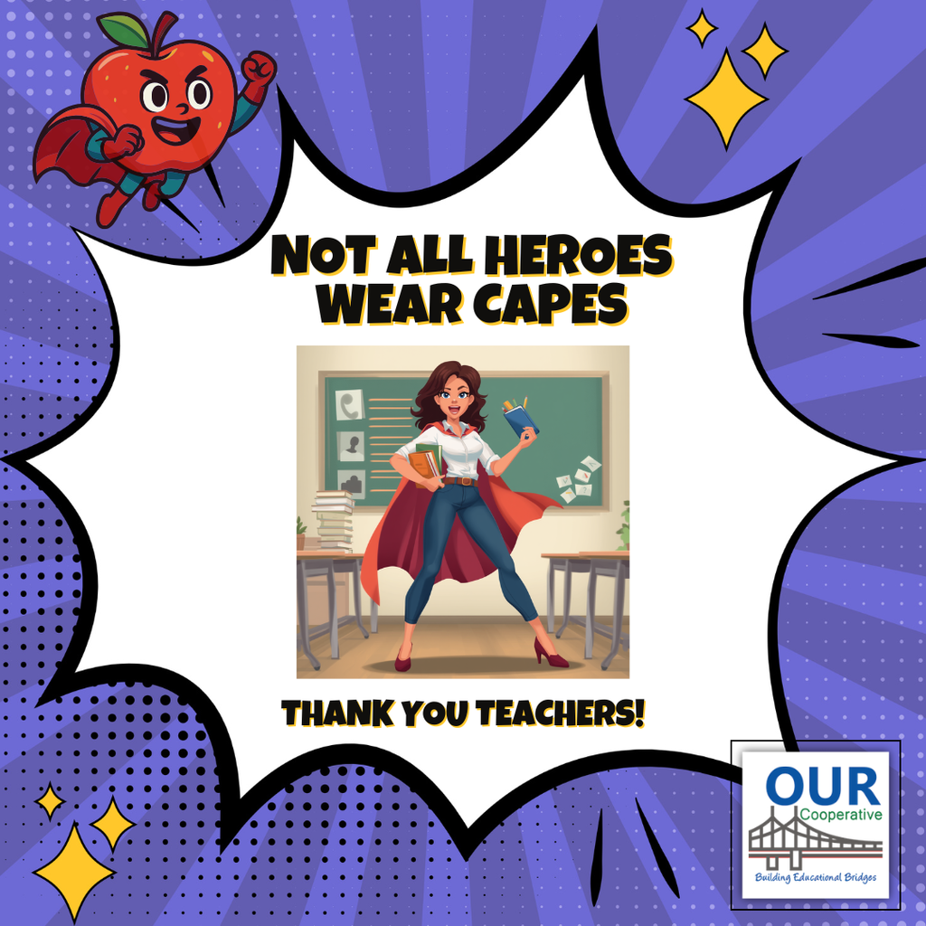 educator superhero graphic