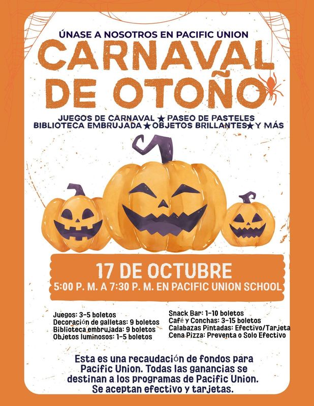 PU Carnival Flyer Spanish