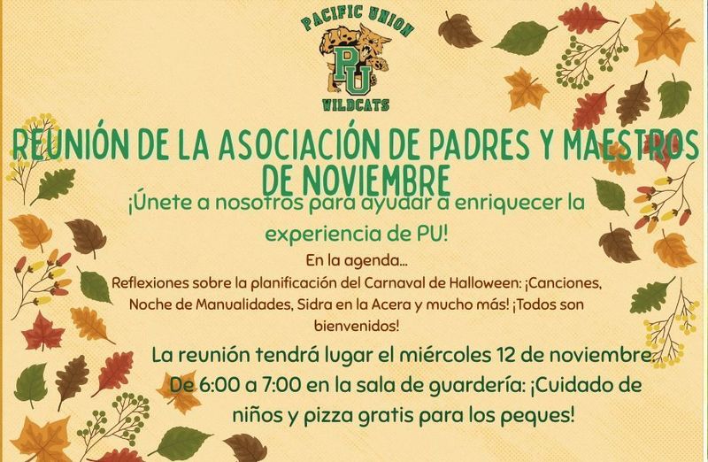 November PTO Flyer - Spanish