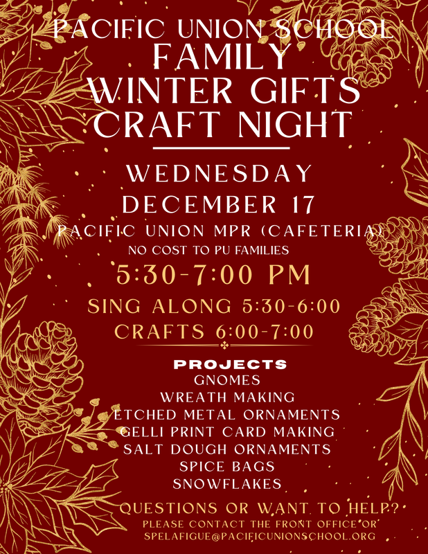 Winter Gifts Craft Night