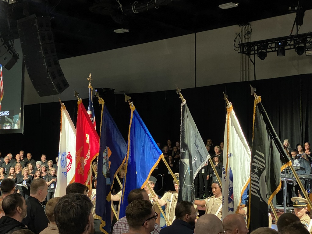 photo of a color guard presenting the colors