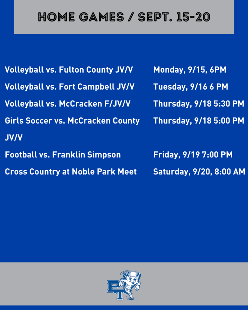 Home Games Sept 15-20