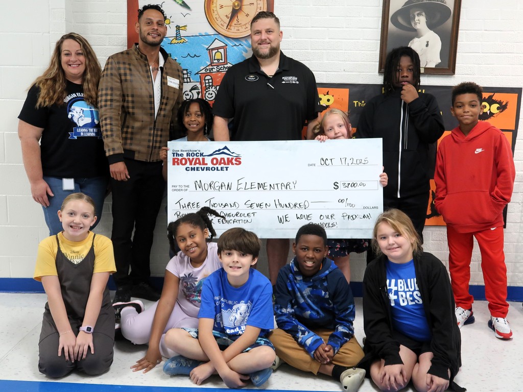 Morgan Elementary Royal Oaks Donation