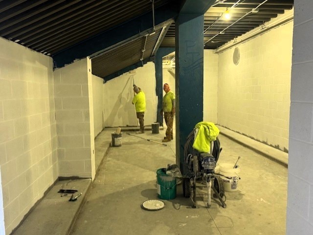 Track Locker Room Renovation October 2025
