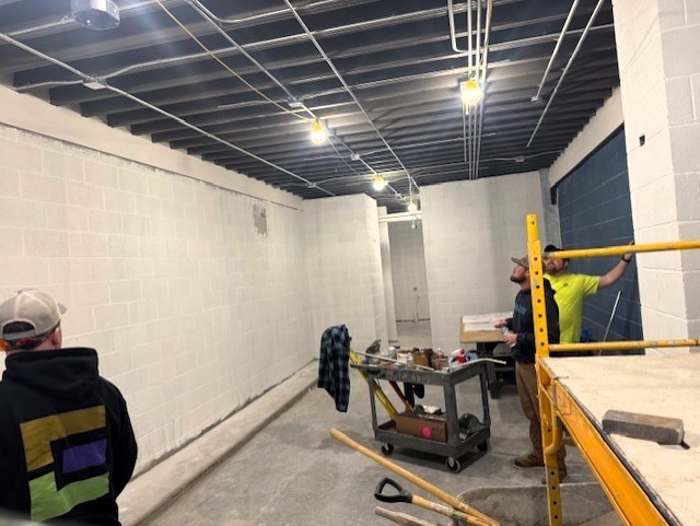 Track Locker Room Renovation October 2025