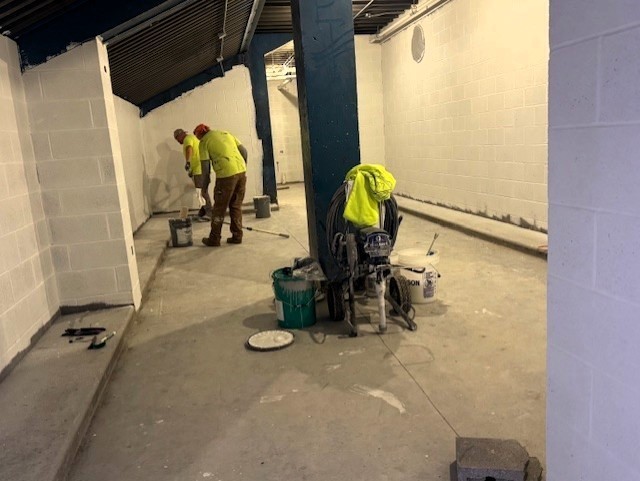 Track Locker Room Renovation October 2025