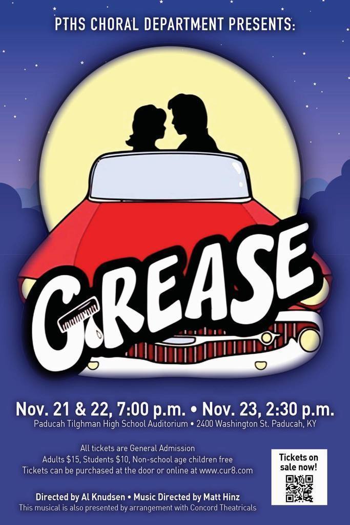 PTHS Grease Musical flyer