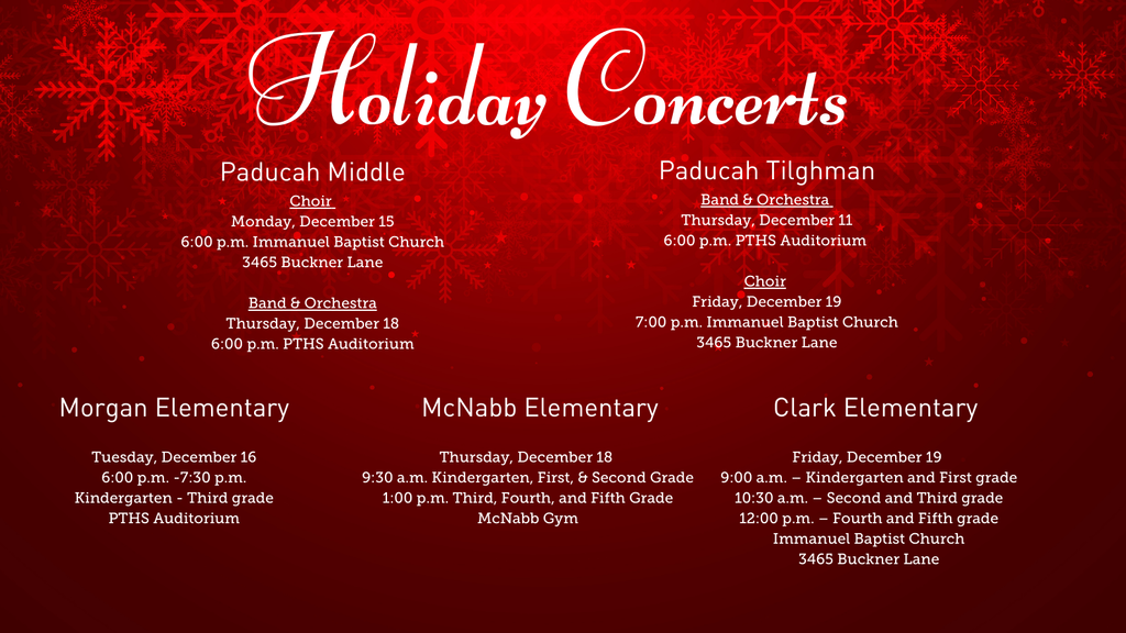 PPS Holiday Concerts 2025