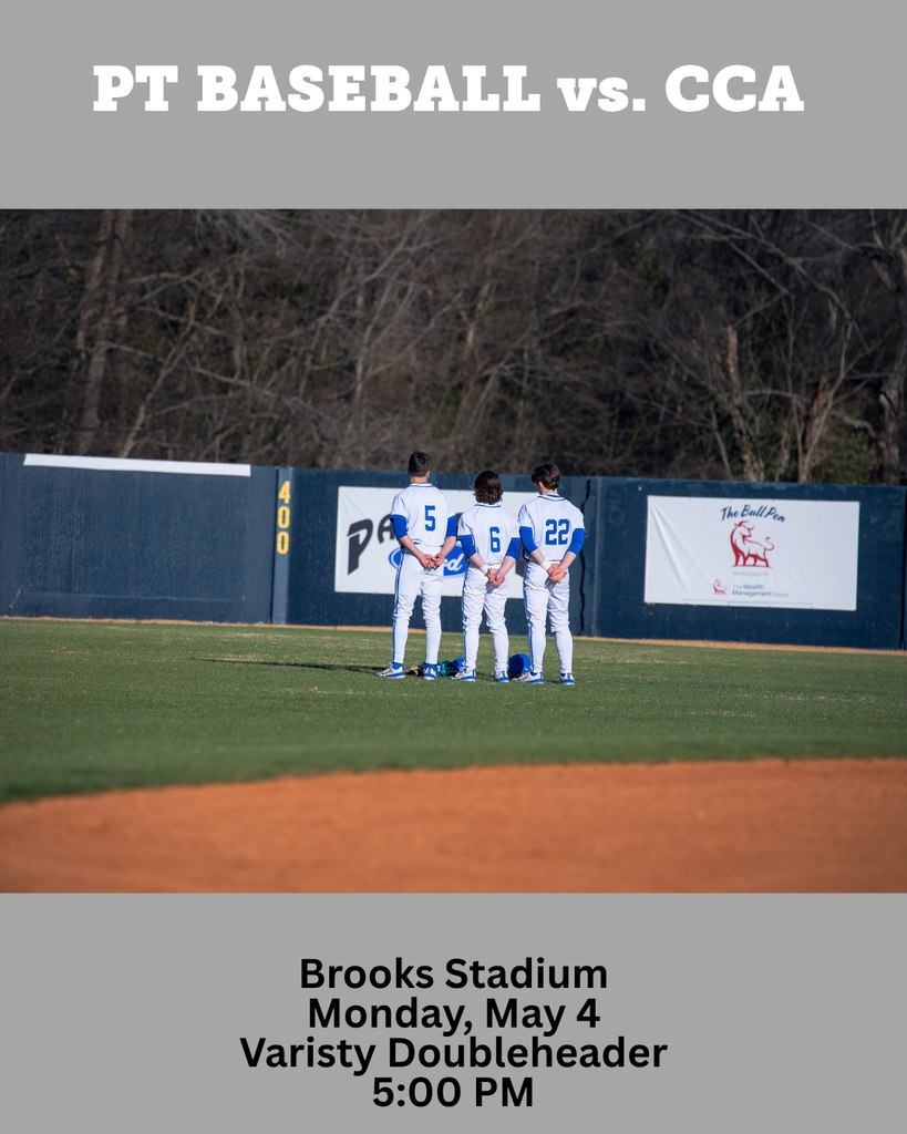 Four baseball players in uniforms stand on the field, facing each other. An ad at the top and bottom.