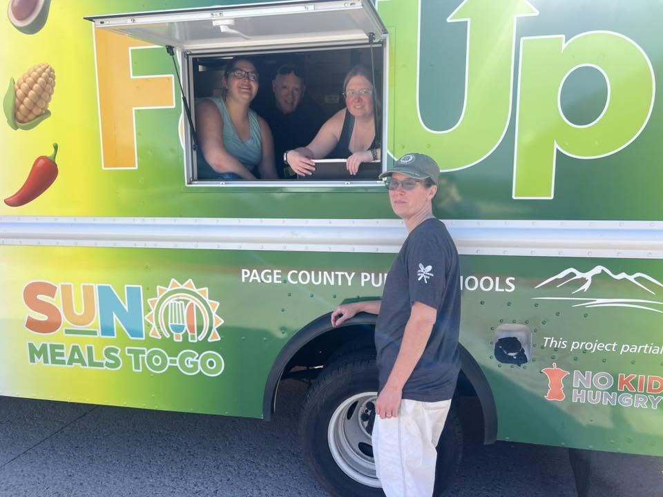Sun Meals To-Go Workers on Food Bus
