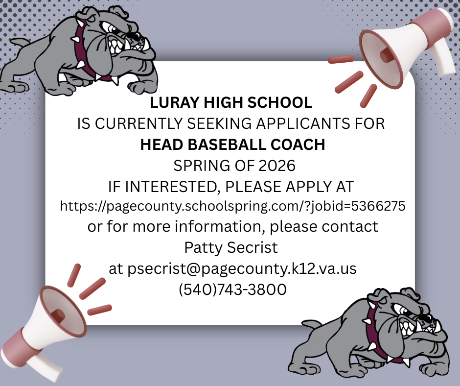 Baseball Coach Opening