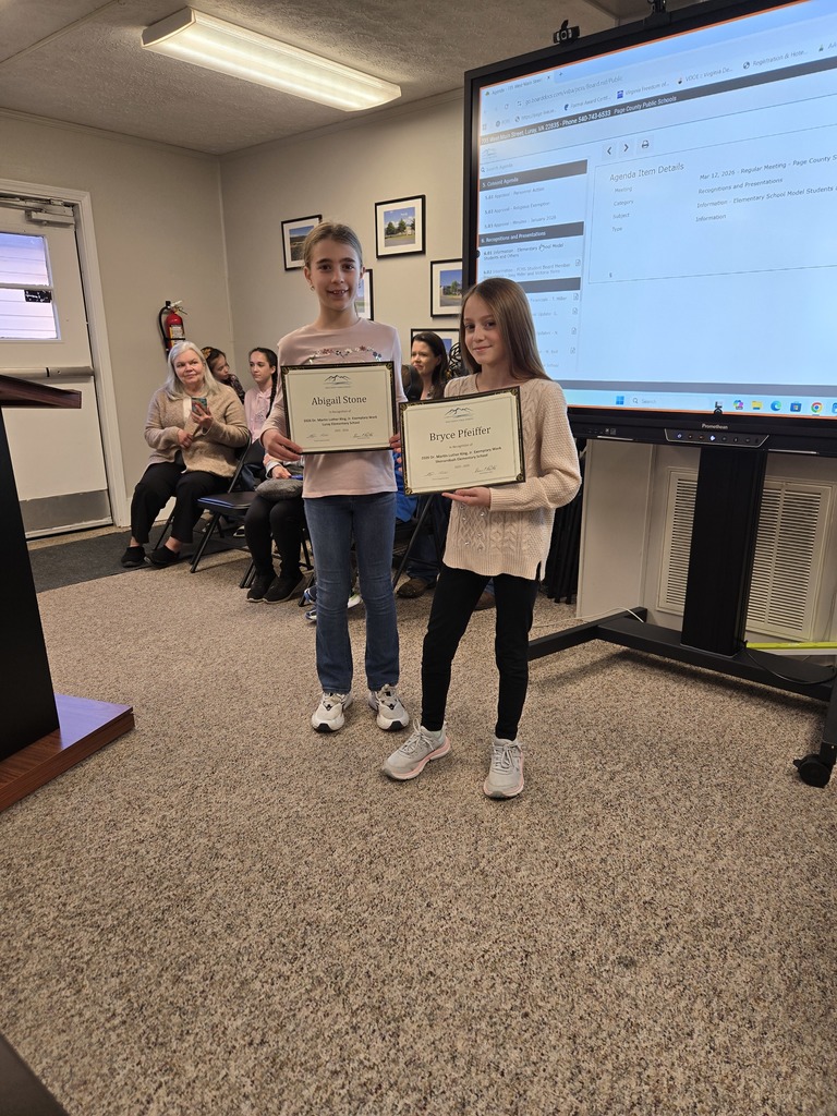 School board Recognitions