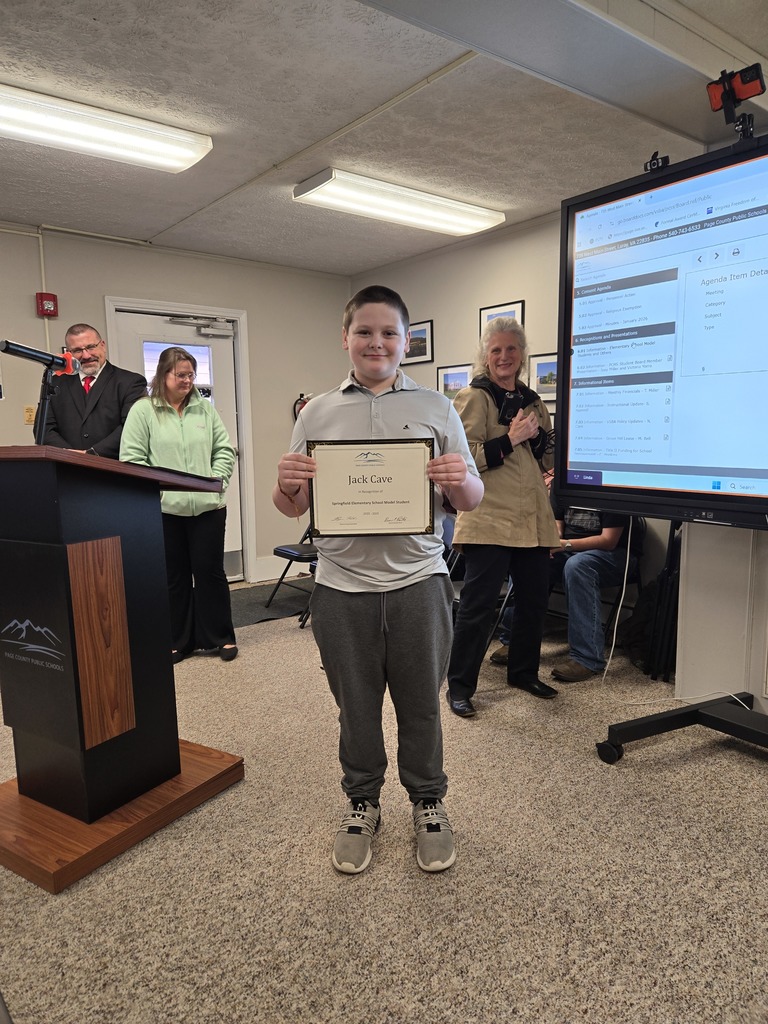 School board Recognitions