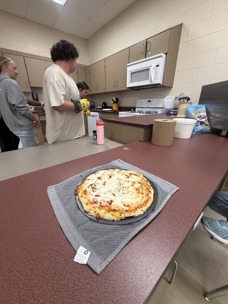 Finished pizza