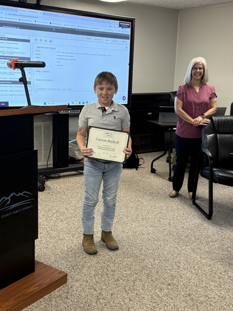 School Board Recognitions May