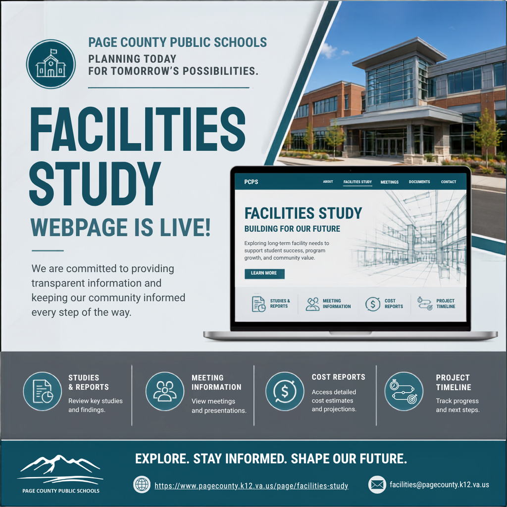 Facilities Study Web Page is LIVE