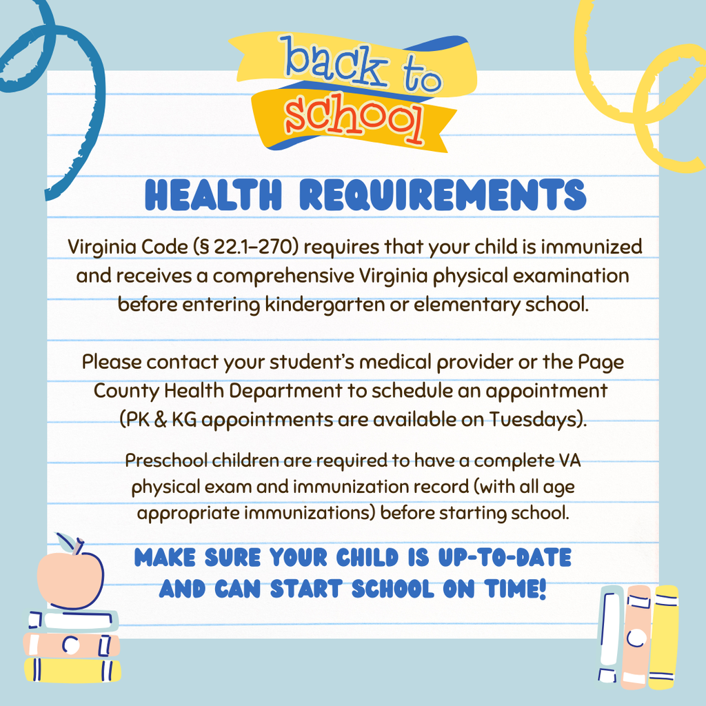 Immunization Requirements for Elementary Schools