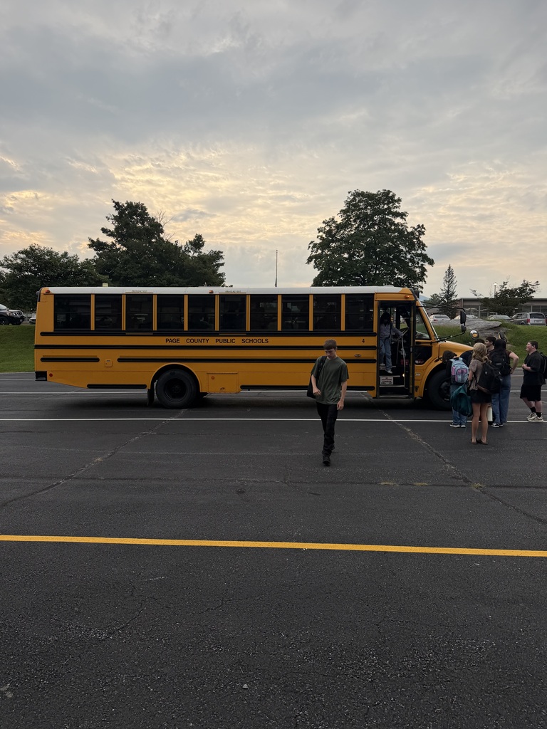 Students exiting the bus