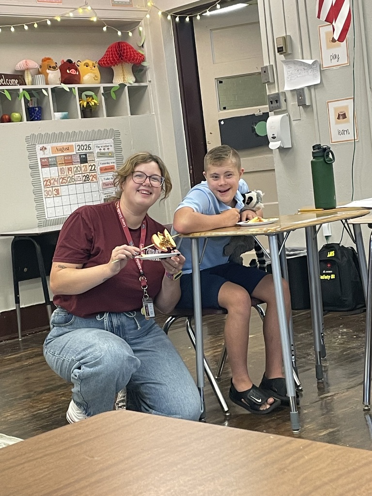 Mrs. Hitt assisting a student