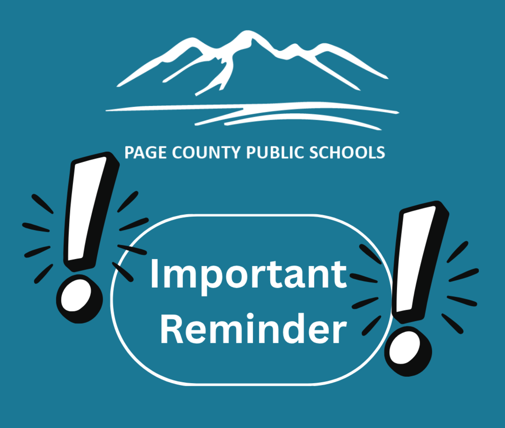 Important Reminder