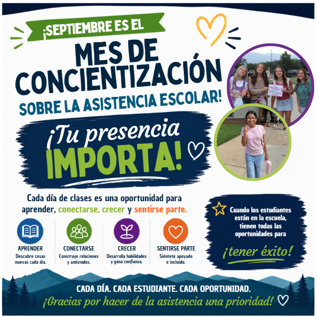 Attendance Awareness Month --Your Presence Matters in Spanish