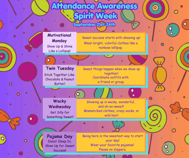 Spirit Week flyer