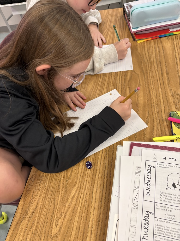 girl working out a math problem