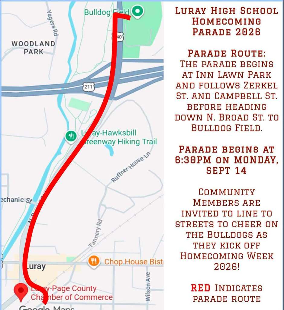 parade route map